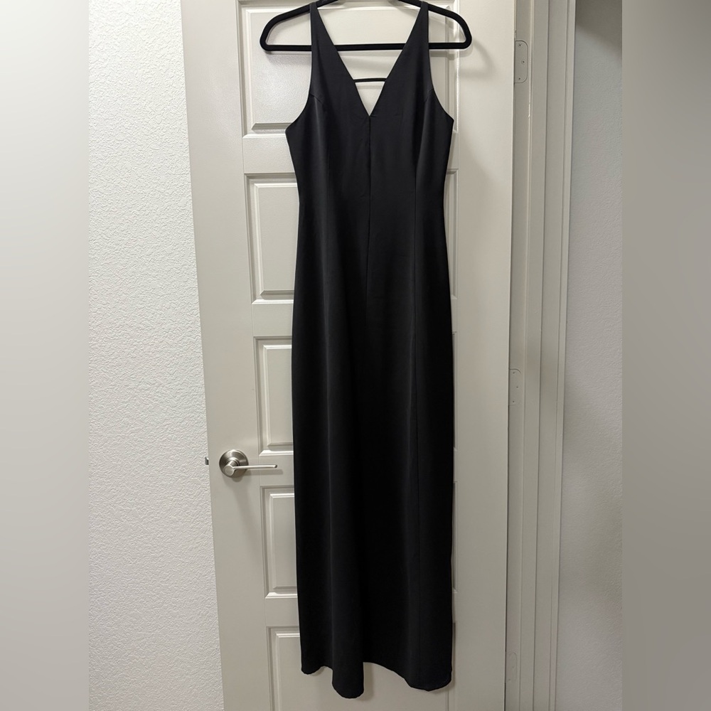 Sparkle & Fade Black Sleeveless Bodycon Maxi Dress